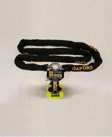 Oxford Boss Padlock + Chain 2.5m with loop