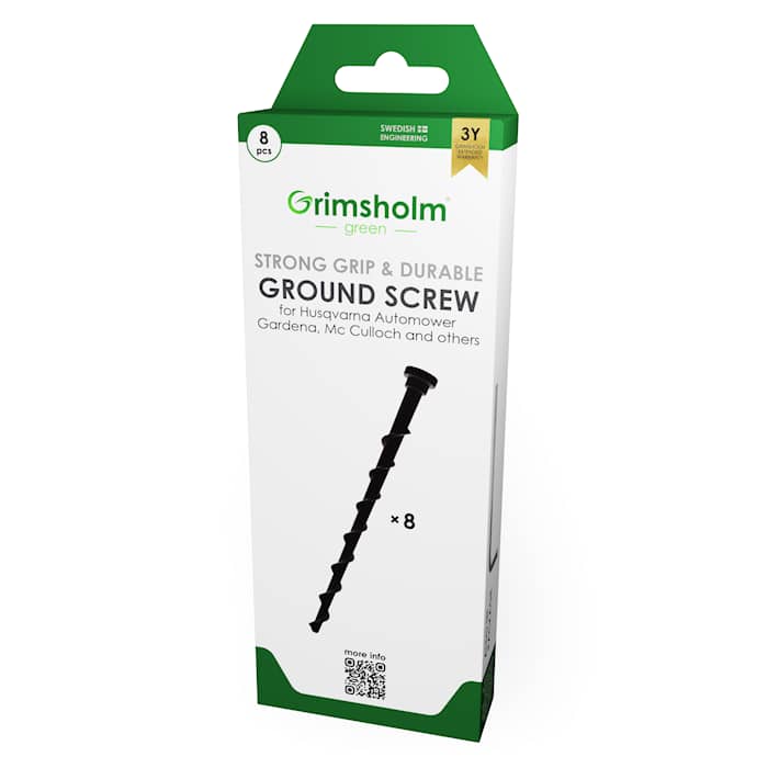 Grimsholm Markskruv till laddplatta robotgräsklippare, 8-pack