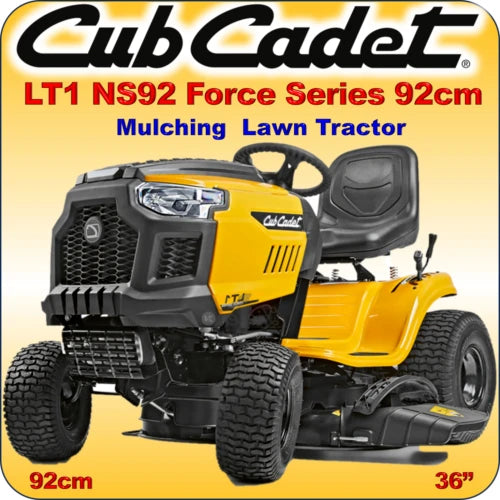 Cub Cadet LT1 NS92 92cm Force Series Garden Tractor Ride on Lawn (5)