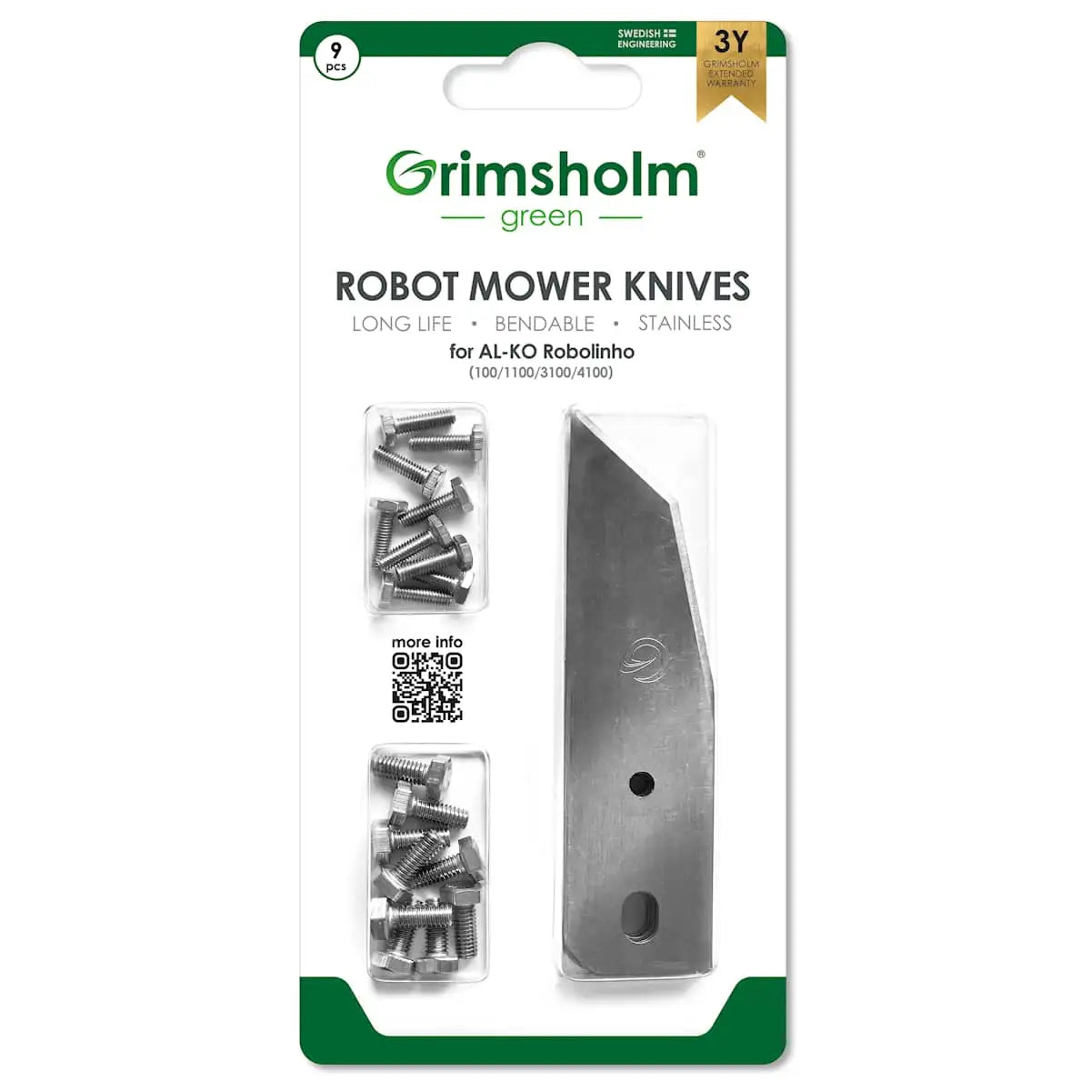 Knivar till AL-KO Robolinho (100, 1100...), 9-pack