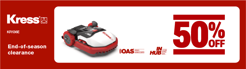 Kress Mega KR136E rec. 6000m² max 6500m² + OAS Robotic Lawnmower