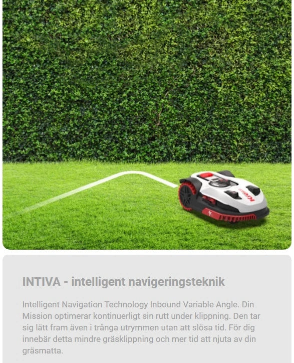 Kress Mission KR122E rek 1500m² max 2000m² + OAS Robotgräsklippare