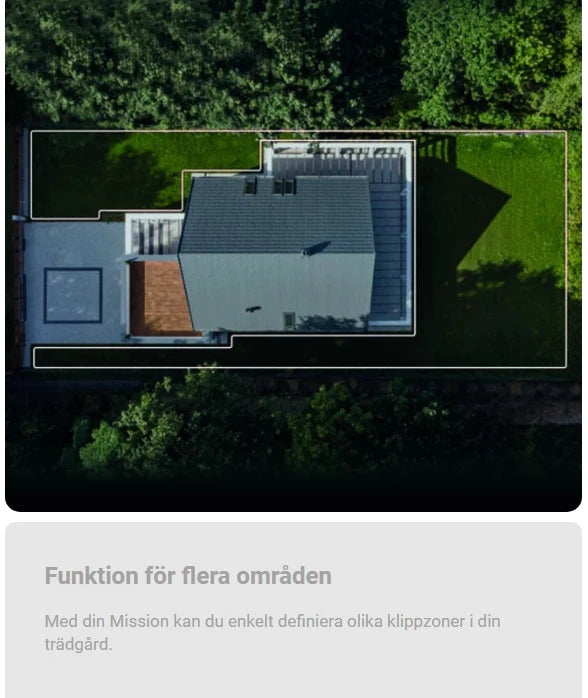 Kress Mission KR122E rek 1500m² max 2000m² + OAS Robotgräsklippare