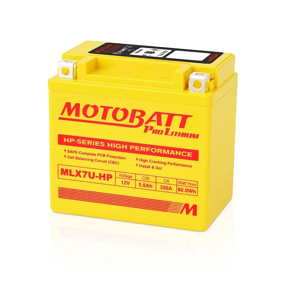 Motobatt lithium batteri MLX7U-HP