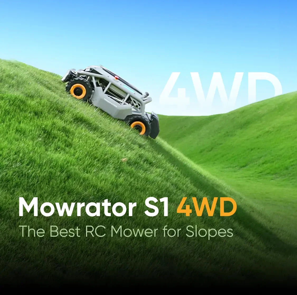Mowrator S1 4WD 85% 18Ah (Wide Wheels)