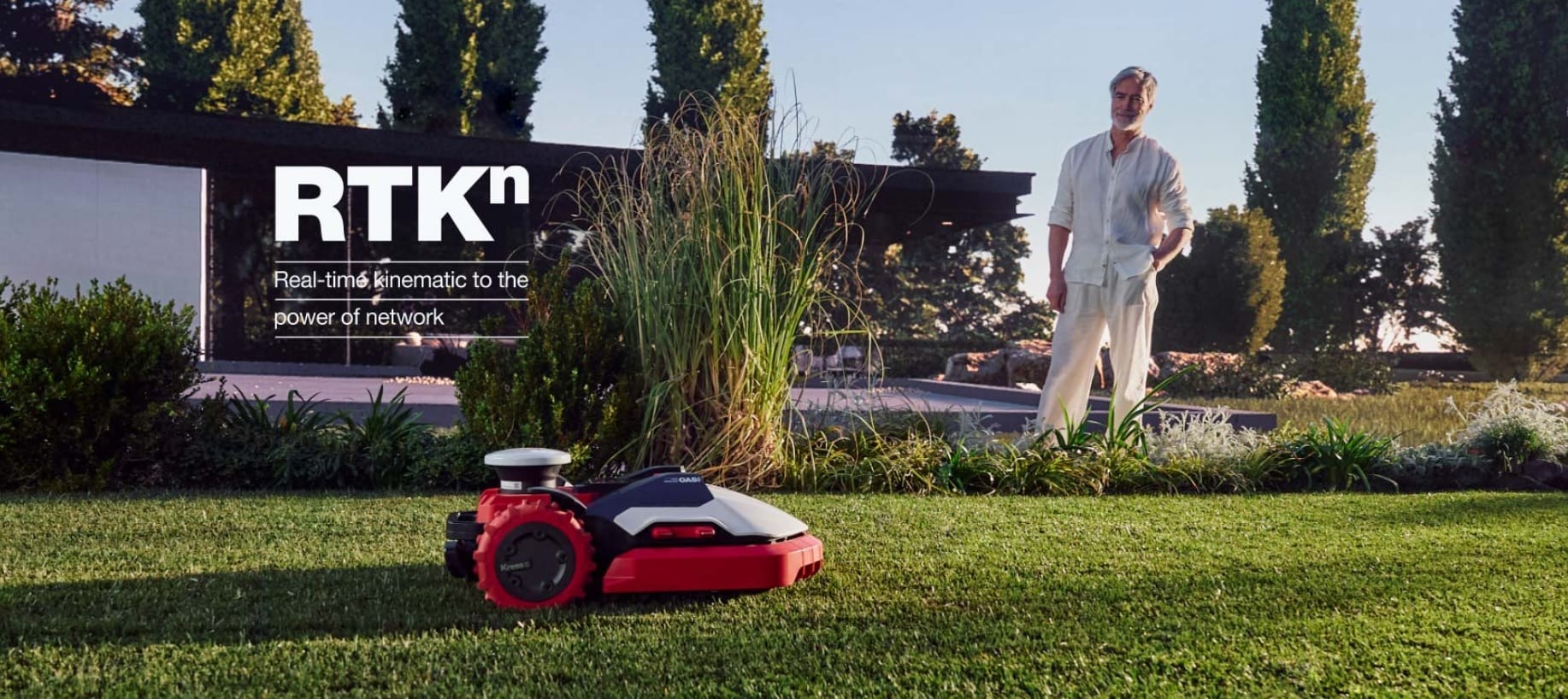 Kress RTK Mega 24000m² KR236E + OAS Kabelfri robotgräsklippa