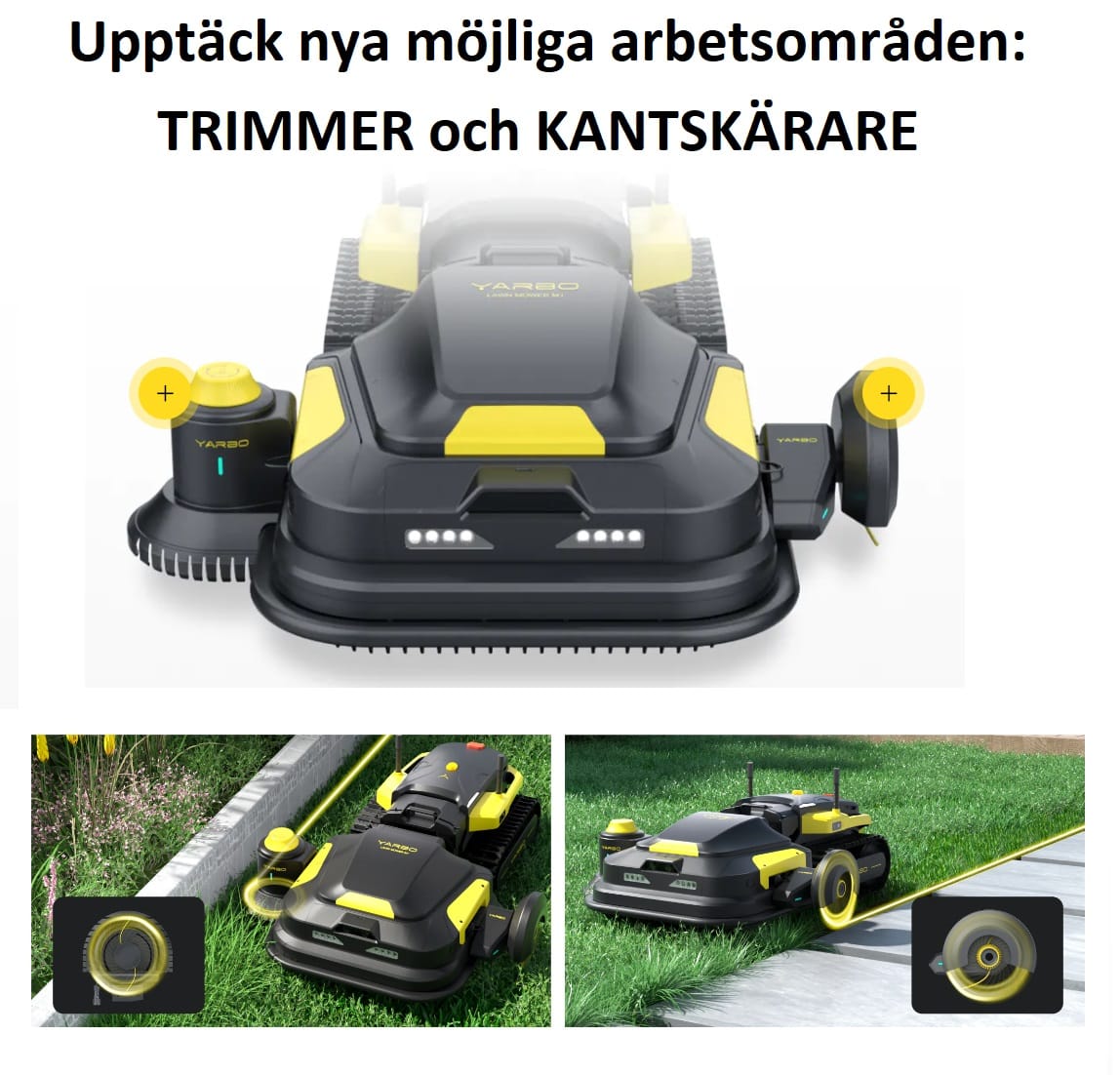 Yarbo robotenhet + M1 Klippaggregat - upp till 24.000m²