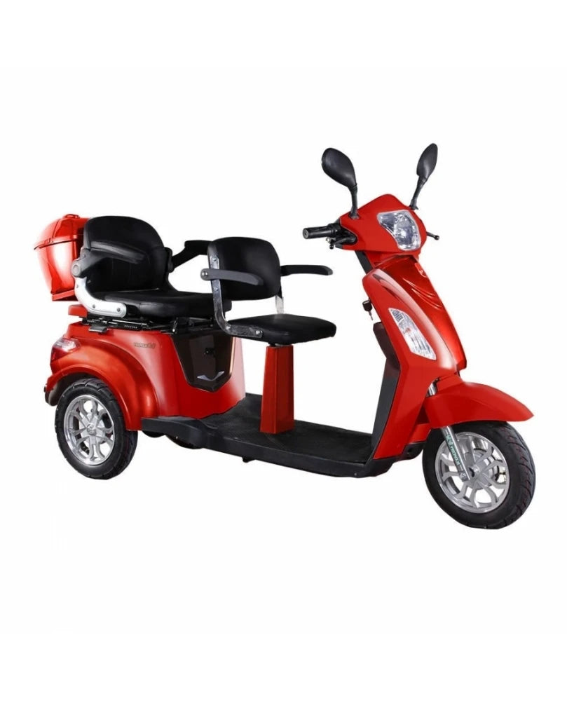 Tandemscooter-ekomoto-röd-vista-2-1000w-li-ion