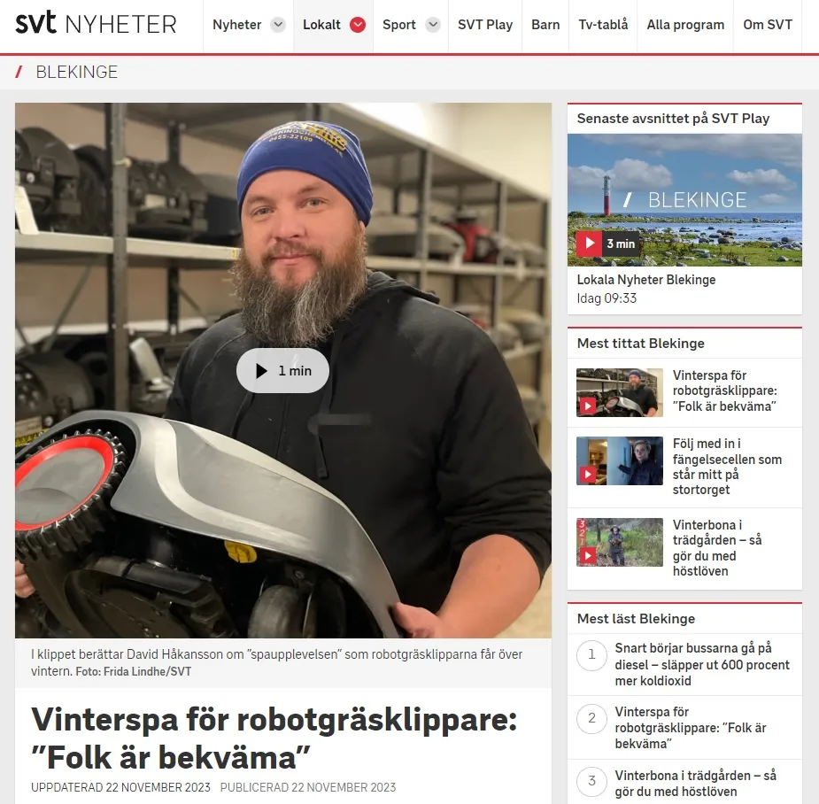 MASKIN o FRITID LYCKEBY ROBOT SVT VINTERFORVARING FOLK AR BEKVAMA 1 jpg